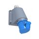 Priza monofazica F-ELEKTRO, IP44, aplicat, 2P+E, 32A, F7.0053