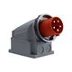 Stecher trifazic F-ELEKTRO, IP67, aplicat, 3P+N+E, 63A, F7.0058