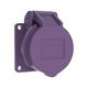 Stecher monofazic 24V, F-ELEKTRO, IP44, incastrat, 2P, 16A, F7.0071
