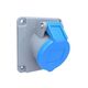 Priza monofazica F-ELEKTRO, IP44, incastrat, 2P+E, 32A, F7.0083