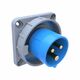 Stecher monofazic F-ELEKTRO, IP67, incastrat, 2P+E, 32A, F7.0120