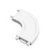 Element de conectare pentru sina, cot curba 90 grade, aplicat, alb, MINI, Lumen