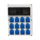 Tablou organizare santier monofazic, 13 module, IP44, 230VAC, 16A, F-ELEKTRO, 74183.15