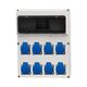 Tablou organizare santier monofazic, 13 module, IP44, 230VAC, 16A, F-ELEKTRO, 74183.3