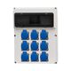 Tablou organizare santier monofazic, 13 module, IP44, 230VAC, 16A, F-ELEKTRO, 74183.37