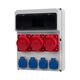 Tablou organizare santier trifazic/monofazic, 13 module, IP44, 230/415VAC, 16A/32A, F-ELEKTRO, 74183.97