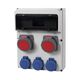 Tablou organizare santier trifazic/monofazic, 13 module, IP65, 230/415VAC, 16A, F-ELEKTRO, 74187.1