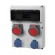 Tablou organizare santier trifazic/monofazic, 13 module, IP65, 230/415VAC, 16A/32A, F-ELEKTRO, 74187.25