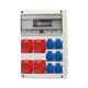 Tablou organizare santier trifazic/monofazic, 16 module, IP44, 230/415VAC, 16A/32A, F-ELEKTRO, 75100.1