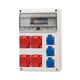 Tablou organizare santier trifazic/monofazic, 16 module, IP44, 230/415VAC, 16A/32A, F-ELEKTRO, 75100.274