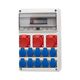 Tablou organizare santier trifazic/monofazic, 16 module, IP44, 230/415VAC, 16A, F-ELEKTRO, 75100.277