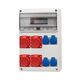 Tablou organizare santier trifazic/monofazic, 16 module, IP44, 230/415VAC, 16A/32A, F-ELEKTRO, 75100.4