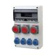 Tablou organizare santier trifazic/monofazic, 16 module, IP65, 230/415VAC, 16A/32A, F-ELEKTRO, 75101.4