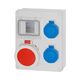 Tablou organizare santier trifazic/monofazic, 4 module, IP65, 230/415VAC, 16A/32A, F-ELEKTRO, F3.0324