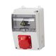 Tablou organizare santier trifazic, 7 module, IP44, 415VAC, 16A/32A, F-ELEKTRO, F3.0846