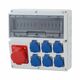 Tablou organizare santier trifazic/monofazic, 14 module, IP44, 230/415VAC, 16A/32A, F-ELEKTRO, F3.1027