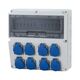 Tablou organizare santier monofazic, 14 module, IP44, 230VAC, 16A/32A, F-ELEKTRO, F3.1029