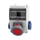 Tablou organizare santier trifazic/monofazic, 7 module, IP65, 230/415VAC, 16A/32A, F-ELEKTRO, F3.1787