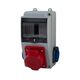 Tablou organizare santier trifazic/monofazic, 5 module, IP44, 230/415VAC, 16A/32A, F-ELEKTRO, F3.1926
