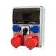 Tablou organizare santier trifazic/monofazic, 11 module, IP44, 230/415VAC, 16A, F-ELEKTRO, F3.2606