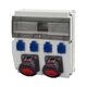 Tablou organizare santier monofazic, 15 module, IP44, 230VAC, 16A/63A, F-ELEKTRO, F3.2884
