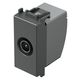 Priza modulara TV TEM, de capat, antracit, 1M, Modul, KM11AT