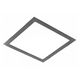 Spot LED, fix, incastrat, patrat, alb-negru, 24W, 3000K, IP20, Matis Plus, GTV