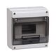 Tablou electric ABS, 8 module, usa transparenta, aplicat, iEK, IP66