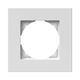 Rama decorativa aparataj unitar TEM, orizontala, 1 post, alb, Logiq Flat, OF10PW