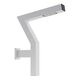 Aplica iluminat exterior parcuri, modern, LED, 4000K, 0.9ml, alb, cu 1 brat, 1X24W, IP65, Elew, Elmarco