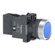 Buton comanda Schneider, cu revenire si LED, 1ND, albastru, XA2EW36B1