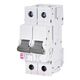 Siguranta automata (disjunctor) bipolara ETI, 1P+N, 2A, curba B, 10kA, 001901104