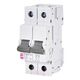 Siguranta automata (disjunctor) bipolara ETI, 2P, 3A, curba C, 10kA, 001901225