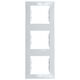 Rama Schneider Electric Sedna SDN5801321, 3 posturi, verticala, alba, pentru priza / intrerupator