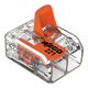 Clema de conectica cu deblocare Wago, 2x6mmp, de capat, portocaliu, 221-612