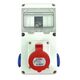 Tablou organizare santier monofazic, IP66, 230/415VAC, 16A, Scame, 633.RO0005