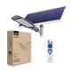 Corp de iluminat stradal LED, echipat cu panou fotovoltaic si telecomanda, 60W, gri, 5000K, IP65, VL-SLSO, Videx