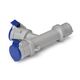 Priza combinat monofazica/monofazica Scame, IP44, mobila, 2P+E, 16A, 600.2005-062