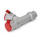 Priza combinat trifazica/trifazica Scame, IP44, mobila, 3P+E, 16A, 600.2005-063