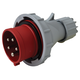 Stecher trifazic Tracon, cu inversarea fazelor, IP67, mobila, 3P+N+E, 16A, TICS-0152PF