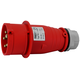 Stecher trifazic Tracon, cu inversarea fazelor, IP44, mobila, 3P+N+E, 16A, TICS-015PF