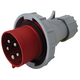 Stecher trifazic Tracon, cu inversarea fazelor, IP67, mobila, 3P+N+E, 32A, TICS-0252PF