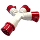 Priza combinat trifazica/trifazica Tracon, IP44, mobila, 3P+N+E, 16A, TICS-1025