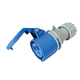 Priza monofazica Tracon, IP44, mobila, 2P+E, 16A, TICS-213H