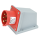 Stecher trifazic Tracon, IP44, aplicat, 3P+N+E, 16A, TICS-515