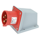 Stecher trifazic Tracon, IP44, aplicat, 3P+E, 32A, TICS-524
