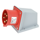 Stecher trifazic Tracon, IP44, aplicat, 3P+N+E, 32A, TICS-525