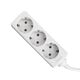 Prelungitor 3 posturi TED, 2P+E, 3 metri, alb, 16A, TED000637