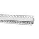 Profil Al pentru banda LED, rigips, echipat cu dispersor mat si capace, 2ml, lat, argintiu, ingropat, Lumen, 30-1545009