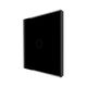 Panou intrerupator simplu TOUCH, sticla, negru, Luxion